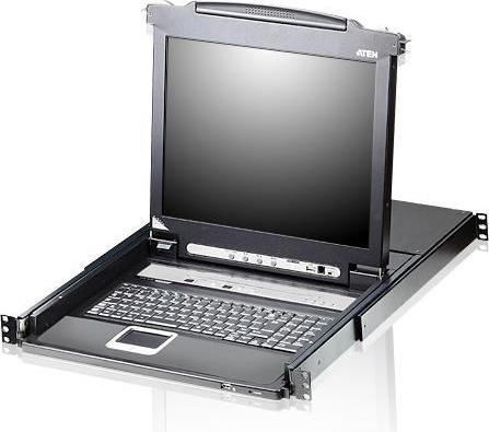 Produktbild Aten CL5716M-ATA-2XK06A1G Schwarz Tastatur/Video/Maus (KVM) Switch
