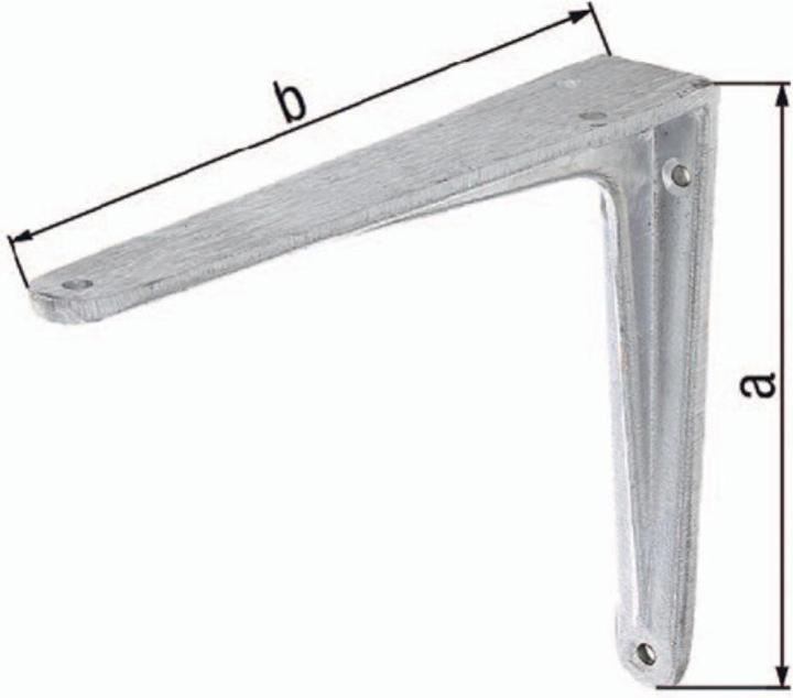 GAH Staffa L.250mm H.200mm Alluminio fuso Trgf.80kg (1 pz.)