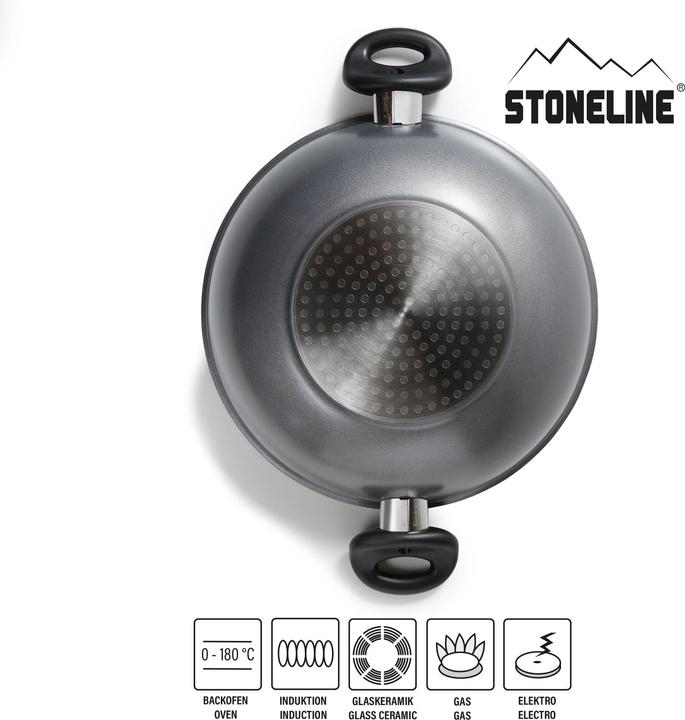 Actual product image Stoneline Wok (28 cm, Wok, Cast aluminium)