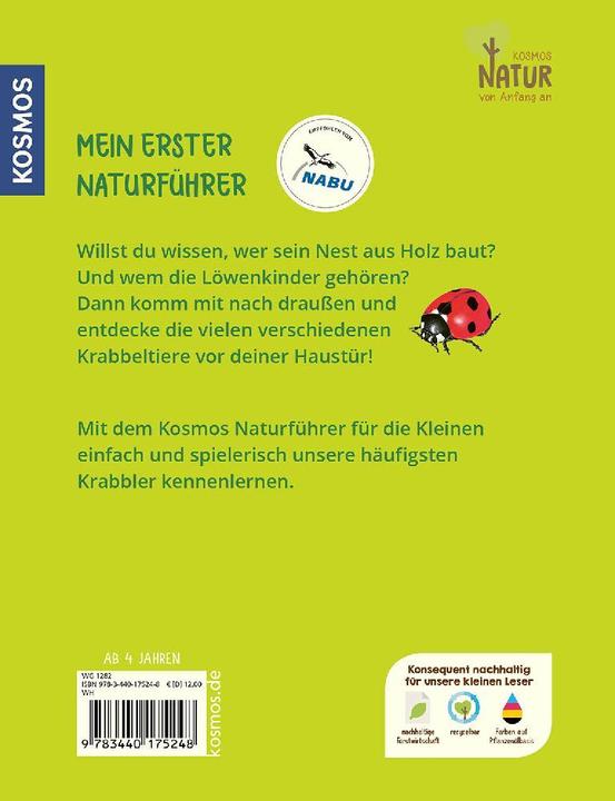 Produktbild Kosmos Mein erster Naturführer, Was krabbelt denn da? (Deutsch, Steffen Walentowitz, Julie Sodré, Veronika Lang, 2023)