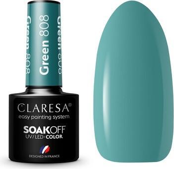 Immagine prodotto Claresa Collezione di smalti UV LED Manicure ibrida Soak Off Colore verde n. 808 5ml (Verde, Vernice UV gel)