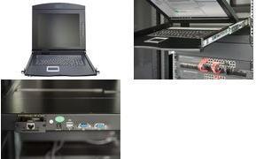 Actual product image Digitus Modular console with 17" TFT (43,2cm), 8-port KVM & Touchpad, german keyboard