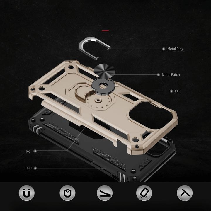 Produktbild Cover-Discount iPhone 16 - Robustes Back Cover mit Kickstand (Apple iPhone 16)