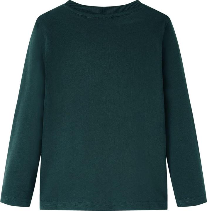Produktbild VidaXL Kinder-Langarmshirt Dunkelgrün 92,Material: 100 (92)