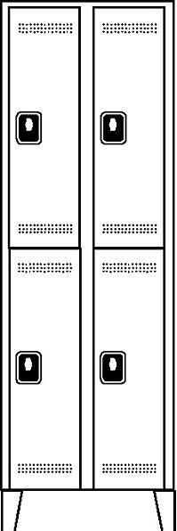Produktbild Wolf Garderobenschrank, Fachhöhe 820 mm (80 cm, 185 cm)