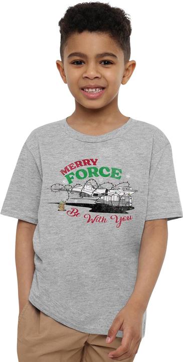 Actual product image Star Wars Childrens/Kids Merry Force Be With You Grogu T-Shirt (152, 158)