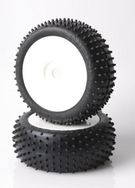 Produktbild Schumacher Mini Spike 1-8th Pre-Glue - Silver (pr)
