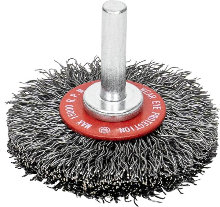 Produktbild Stier Rundbürste Ø 50 mm, Schaft-Ø 6 mm, 0,3 mm, gewellt, Stahl