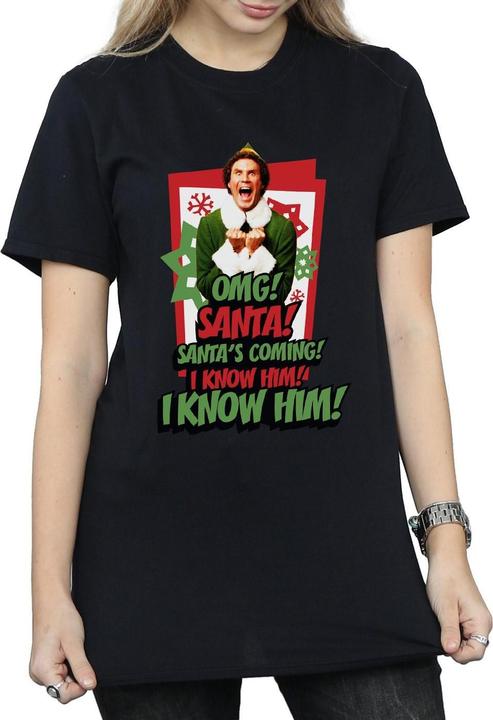 Immagine prodotto Elf OMG Santa Maglietta Ampia Donna (M)