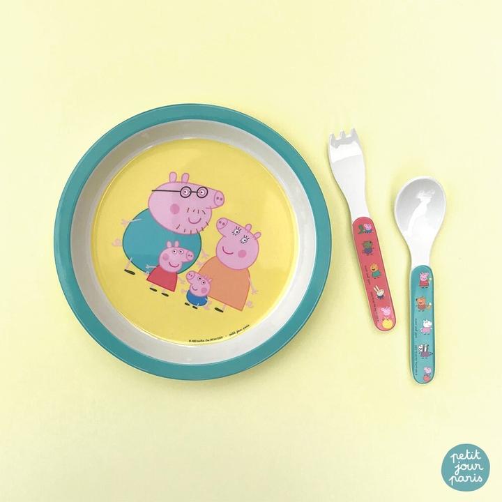 Produktbild Petit Jour Paris Maison Petit Jour Melamin Teller, Peppa Pig Eltern
