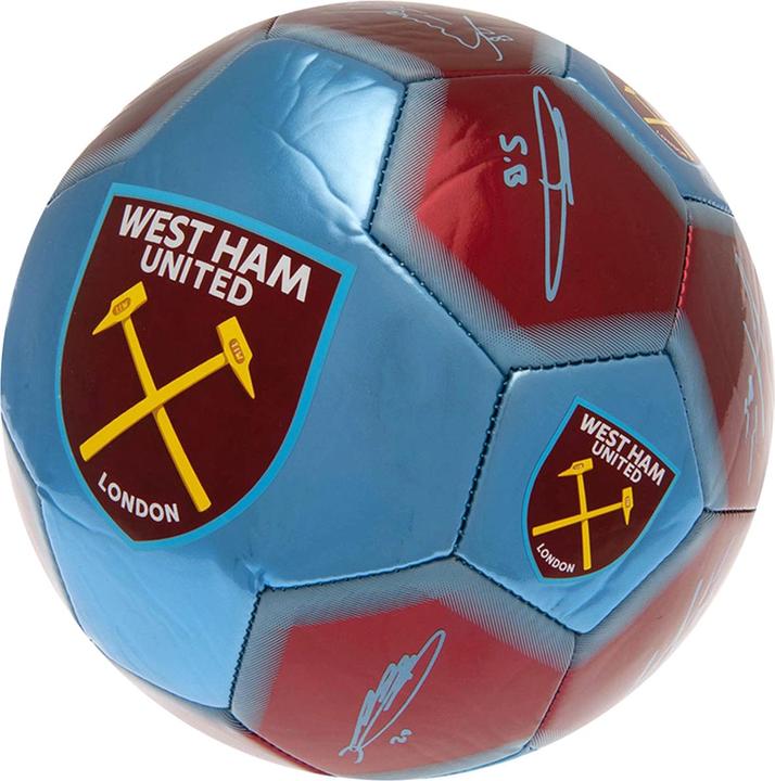 West Ham United FC Fussball mit Unterschriften (1)