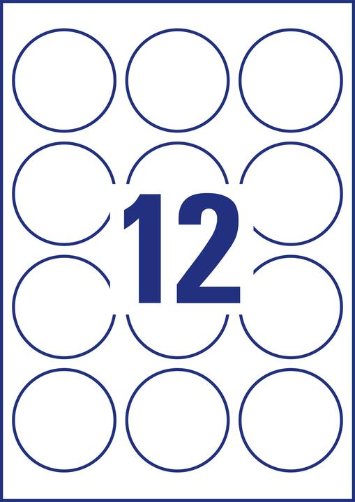 Actual product image Avery Transparent labels