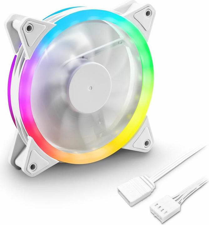 Immagine prodotto Sharkoon Ventilatore SHARK Blades PWM RGB Bianco (120 mm, 1 x)