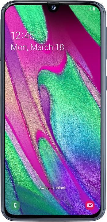 Actual product image Samsung Galaxy A40 (64 GB, Black, 5.90", Dual SIM + SD, 16 Mpx, 4G)