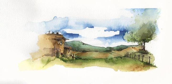 Immagine prodotto Faber-Castell Marcatore ad acquerello Albrecht Dürer 5s Etiu, Plein Air (Marrone, 1 mm, 5 x)