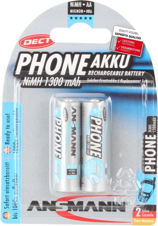 Actual product image Ansmann AA (2 pcs., AA, 1300 mAh)