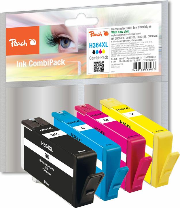 Productafbeelding Peach 364XL Multipack (M, BK, Y, C)