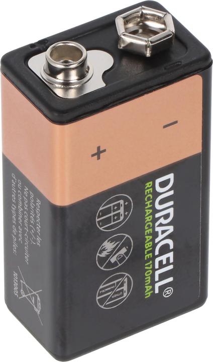 Produktbild Duracell Recharge Ultra (1 Stk., 9V Block, 170 mAh)