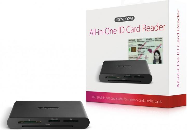 Immagine prodotto Sitecom MD-065 Lettore di carte d'identità USB 2.0 All-in-One (Micro USB)