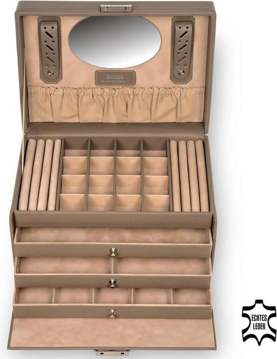 Produktbild Sacher 77.107.565943 - Schmuckkasten Lena nature taupe Leder