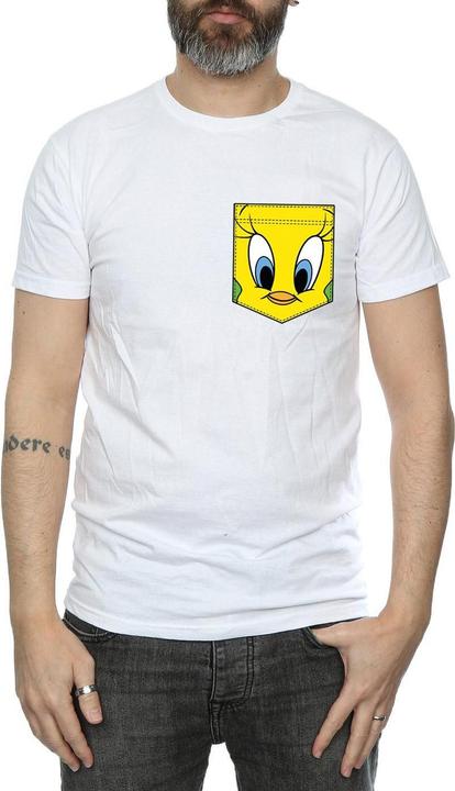 Produktbild Looney Tunes Tweety Pie Face Faux Pocket TShirt (3XL)