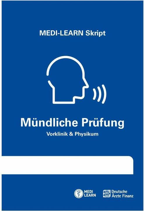 Produktbild Skript - Mündliche Prüfung (Deutsch, MEDI-LEARN Verlag GbR, Sabine MEDI-LEARN Verlag GbR, 2022)