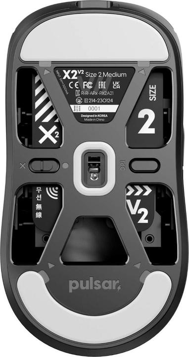 Image du produit Pulsar Gaming Gears X2 V2 Black - Muis (Filaire, Sans fil)