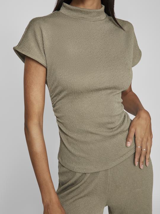 Actual product image Vila High neck short sleeve top (S)