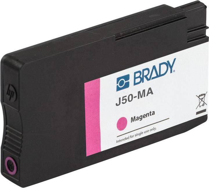 Brady J50-MA - Tinte auf Pigmentbasis - Magenta - - BradyJet J5000 - 101.6 mm -
