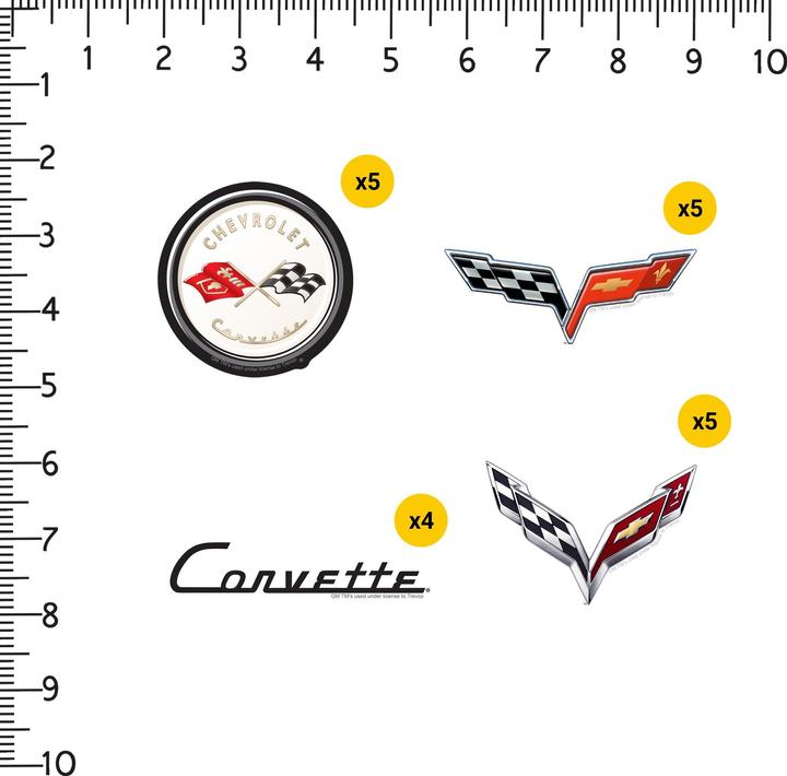 Image du produit Chevrolet - Autocollants CORVETTE DELUXE