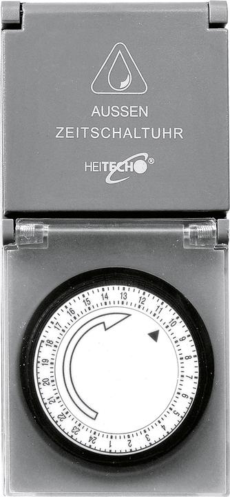 Actual product image Heitech Timer with hinged cover mechanical
