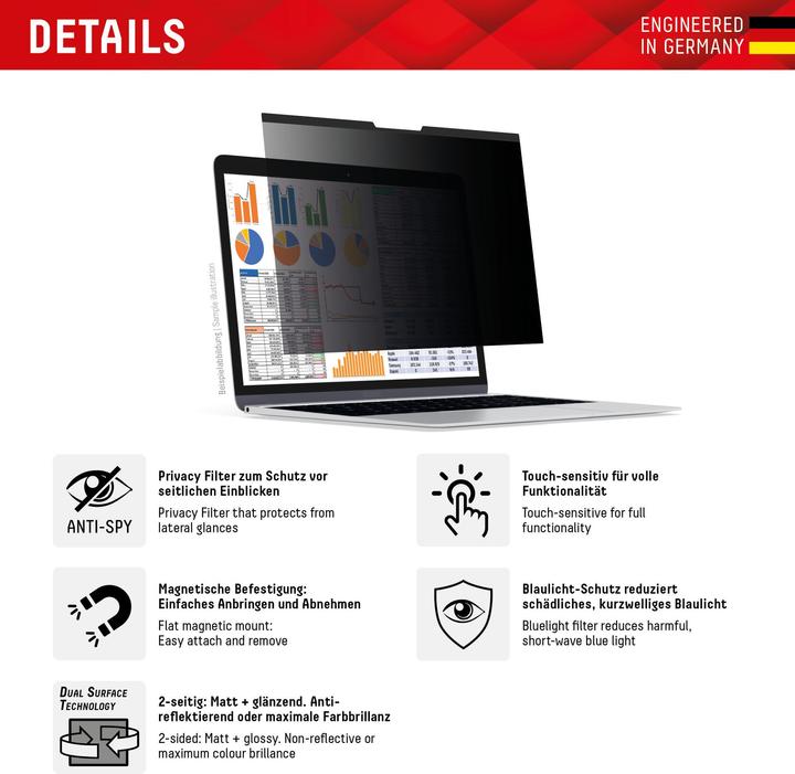 Productafbeelding Displex Tablet Privacy Safe, Tablet Blickschutzfolie (1 Stuk, iPad Pro 11 2024 (M4))