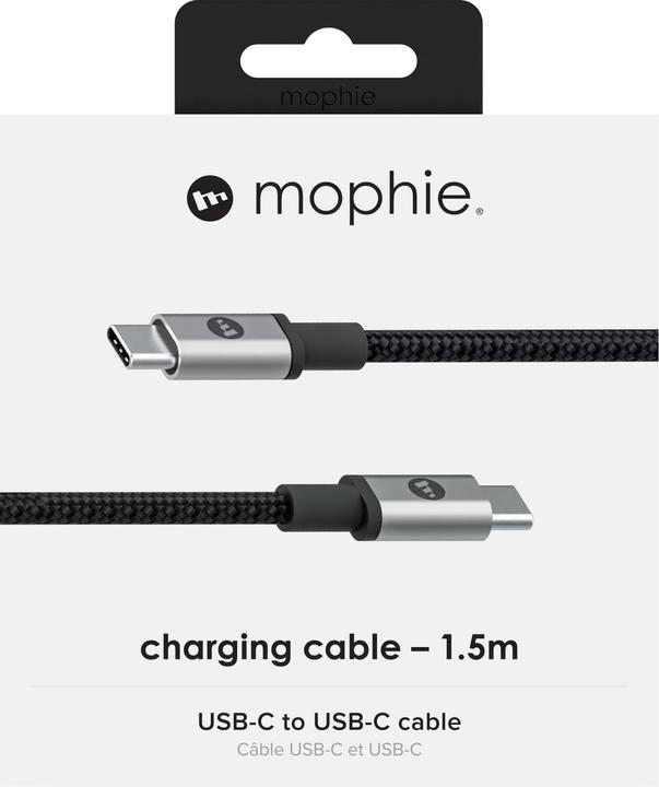 Produktbild mophie Charge/Sync Cable USB-C USB-C (3.1) 1.5m (1.50 m, USB 3.2 Gen 1)