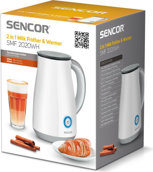 Produktbild Sencor SMF 2020WH Milchaufschäumer Automatische Milchaufschäumer (20 cl)