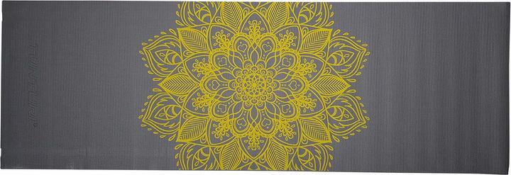 Image du produit Tunturi PVC Yogamatte 4 mm Rutschfest Anthrazit mit Mandala Aufdruck (4 mm)