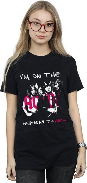 Produktbild AC/DC I'm On The Highway To Hell BaumwollBoyfriend TShirt (S)