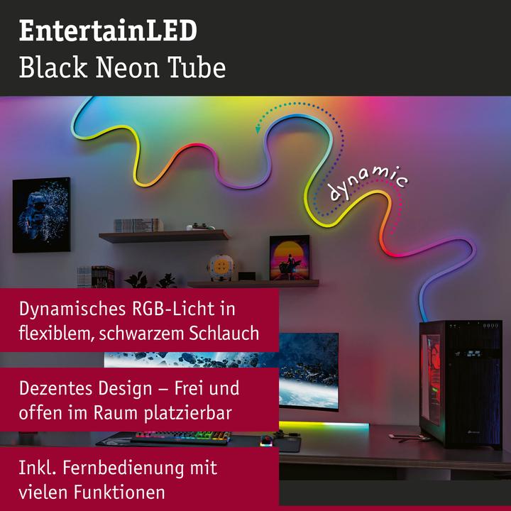 Actual product image Paulmann EntertainLED Hose Black Neon (RGB, 150 cm, Indoor)