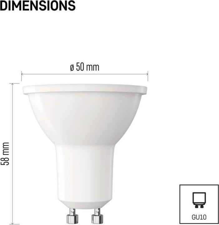 Actual product image Emos Classic (GU10, 3 W, 345 lm, 1 x, E)