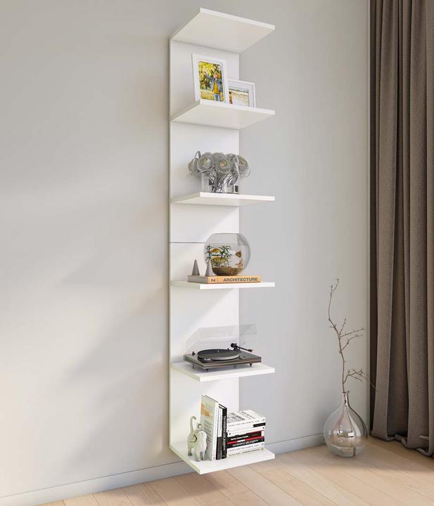Produktbild VCM Holz Kinderregal Bücherregal Kinder Wandregal Hängeregal Wandboard Regal Kidos (35 x 30 x 180 cm)