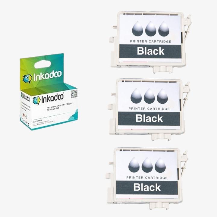 Produktbild Inkadoo Druckerpatronen original Canon PGI-5 Patronen Set 3x PGI-5BK multipack Schwarz (BK)