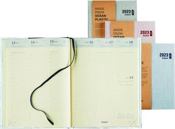 Image du produit Brepols Agenda Timing Toile Océan 23 620659960 ass., 1W/2S, 17.1x22cm (A5, Allemand, Anglais, Français, Italien, Néerlandais)