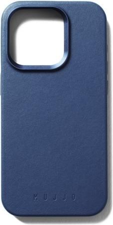 Mujjo iPhone 15 Pro Leather Case - Monaco Blue (Apple iPhone 15 Pro)
