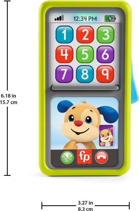 Actual product image Fisher-Price Fisher Price Learning Fun 2-in-1 Slide to Learn Smartphone (German)