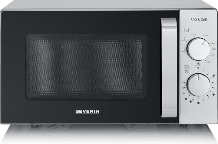 Actual product image Severin MW 7768 Microwave black/stainless steel 800W grill function, without turntable (20 l)