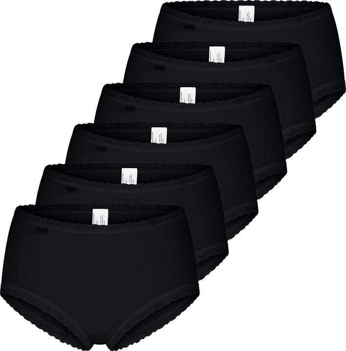 Produktbild Sloggi 6er Pack 24/7 Cotton Lace Midi Slip (44, XXL, 6er Pack)