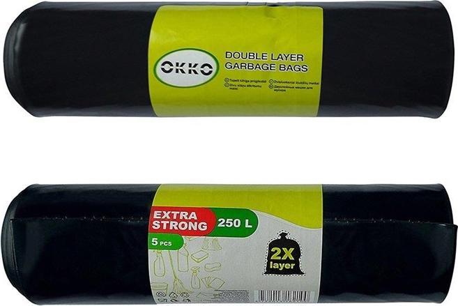 Produktbild Okko GARBAGE BAGS 2LAYER 250L 5PCS (5 x, 250 l)