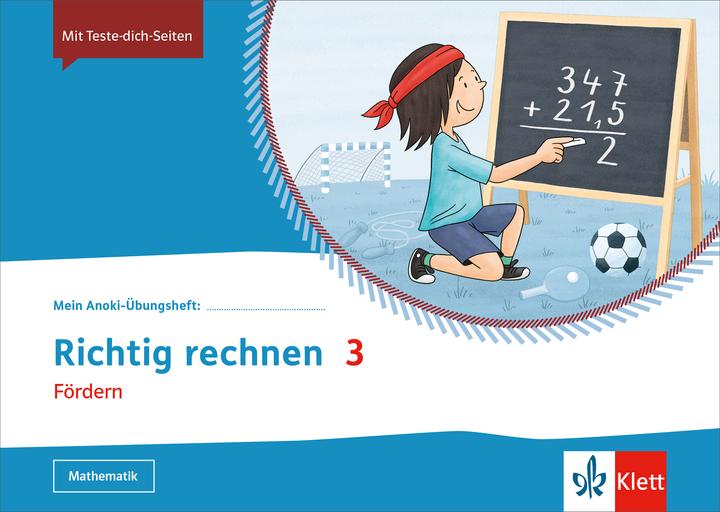 Immagine prodotto Mein Anoki-Übungsheft. Richtig rechnen 3. Fördern (Tedesco, 2022)