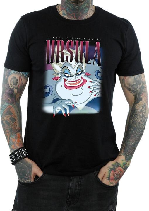 The Little Mermaid Mens Ursula Montage Cotton T-Shirt