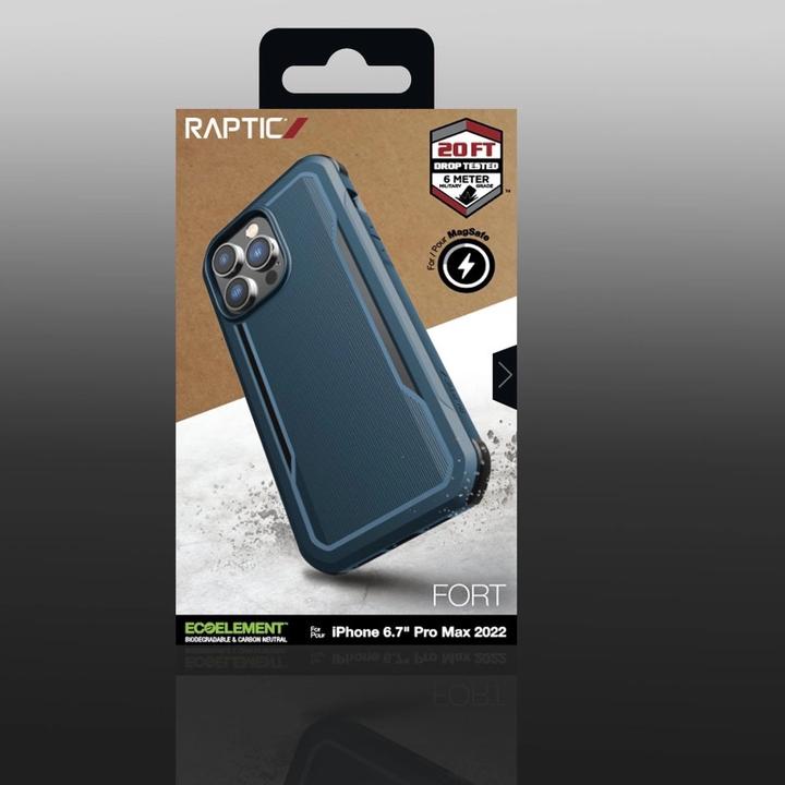Immagine prodotto X-Doria Fort Case iPhone 14 Pro Max con cover blu blindata MagSafe (Apple iPhone 14 Pro Max)