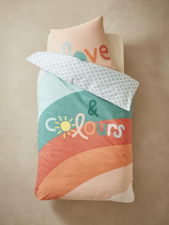 Actual product image Vertbaudet Kinder Bettwäsche-Set LOVE & COLORS Oeko-Tex